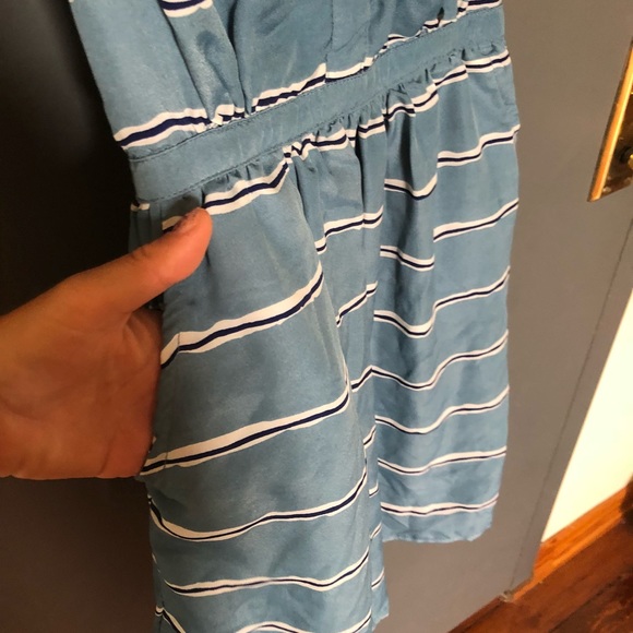 Blue summer dress with ADORABLE lace back - Picture 2 of 5